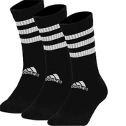 adidas 阿迪达斯 DZ9347 中性款长筒运动袜 三双装