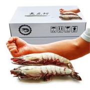 mrseafood京鲜生冷冻巨型黑虎虾长18cm14-16个头1kg