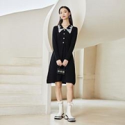 17日10点：VEROMODA321446019复古针织连衣裙