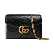 黑卡会员：GUCCI古驰GGMarmont系列女士绗缝斜挎包474575-DTD1T-5909