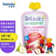 贝唯他Bebivita苹果梨覆盆子宝宝果泥90g 幼儿辅食果泥 儿童零食 德国原装进口