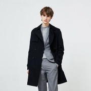 JACK&JONES杰克琼斯男士双排扣风衣219321522E03