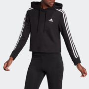 Adidas 阿迪达斯 Essentials 3-条纹 女士短款卫衣