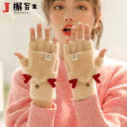 檞寄生 手套女冬季保暖加绒韩版