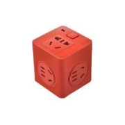 TENGEN 天正 TC-252 插座魔方红色 (1转5不带USB)