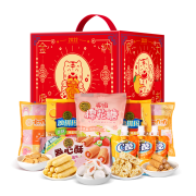 京东超市徐福记 混合口味福虎鸿运礼盒1.369kg 沙琪玛 棉花糖 果冻休闲零食 年货礼盒 新年送礼 圣诞节礼物 囤货