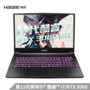 Hasee 神舟 战神 TX8-CA7DP 16.1英寸游戏笔记本电脑（i7-11700、16GB、512GB SSD、RTX3060）