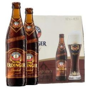 临期品：爱尔丁格小麦黑啤精酿啤酒500ml*12瓶