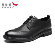 红蜻蜓 秋冬男士休闲单鞋皮鞋 WTD401011 黑色 多款可选