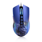 NINGMEI 宁美 GM52 鼠年 有线鼠标 10000DPI RGB 蓝色
