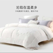 水星家纺 澳洲羊毛抗菌春秋被冬被床上用品 抗菌春秋被 150cm×210cm