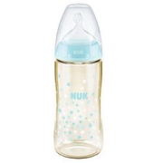 PLUS会员：NUK宽口径PPSU彩色新生儿奶瓶300ml