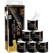 聚划算百亿补贴：C&S 洁柔 黑Face系列 有芯卷纸 4层140g 15卷