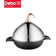 Debo 德铂 德雅图不锈钢底 炖锅电磁炉通用蒸锅 26cm-