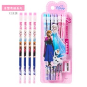 亲子会员：Disney 迪士尼 DM20697F 冰雪奇缘系列 原木铅笔 HB 12支装+笔削