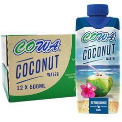 COWA 清甜椰子水 500ml*12瓶*3件