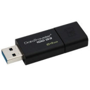 Kingston 金士顿 DataTraveler系列 DT100G3 USB3.0 U盘 黑色 64GB USB