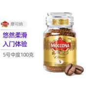 Moccona 摩可纳 荷兰进口5号经典中度烘焙冻干速溶黑咖啡 100克
