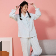 MERCURY  水星家纺 兰黛尔法兰绒家居服套装