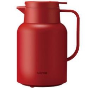 SUPOR苏泊尔玻璃内胆保温壶1.45L绛红色