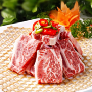 鸿亮 新鲜黑椒牛小排牛仔骨整块 400gx3袋