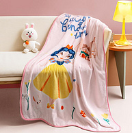 4.9分，A类品质，多款经典IP：Disney迪士尼 儿童 春夏法兰绒午睡毯 100x140cm