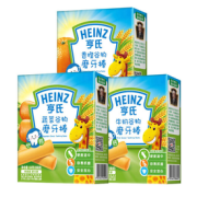 亲子会员：Heinz 亨氏 宝宝零食 磨牙棒组合装64g*3（蔬菜+牛奶+香橙）