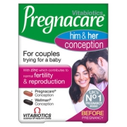 英国最大保健品牌之一 维百莱​Vitabiotics Pregnacare 男女备孕营养片 60粒