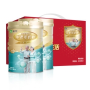 蒙牛 铂金中老年人 0蔗糖高钙奶粉 800g*2罐 礼盒装