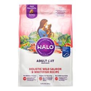 HALO自然光环健美体态系列三文鱼白鱼成猫粮4.53kg