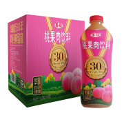 【官方自营】华旗桃果肉饮料 1.28L*2瓶
