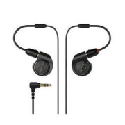 audio-technica 铁三角 ATH-E40 入耳式挂耳式有线耳机 黑色 3.5mm