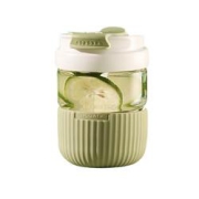 富光玻璃杯抹茶绿380ml