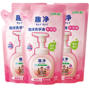 京东超市狮王（Lion）趣净儿童洗手液补充装 泡沫洗手液 抑菌洗手液 爽肤香型200ml*3袋原装进口