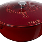 法国国宝级！Staub 珐宝 浮雕珐琅铸铁锅24cm 到手￥995.12