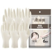 Maryya 美丽雅 乳胶手套 薄型 6只装