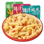 【越啃越香！】逗嘴酸辣即食无骨凤爪208g