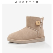 JUSTTER 21新品 女 加厚加绒防水 内增高雪地靴