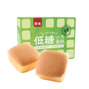 京东超市贝夫低糖小方蛋糕无蔗糖代餐食品整箱礼盒 休闲零食小吃特产糕点心营养早餐食物500g