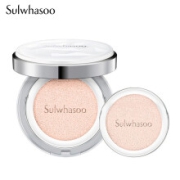 PLUS会员：Sulwhasoo 雪花秀 致美润白气垫粉底液 #21号自然粉色 15g+替换装15g