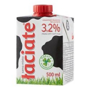 PLUS会员、临期品：Laciate全脂牛奶0.5L*8盒