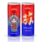 阿尔卑斯 原味汽泡水 无糖  330ml*15整箱 克东苏打水