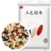 京东超市沐谷 东北三色糙米 红米黑米糙米混合粥2500g（5斤）*3