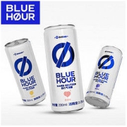 Blue Hour BlueHour0糖0脂低卡苏打气泡酒低度微醺果酒鸡尾酒 白桃柠檬葡萄口味330ml*3罐