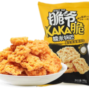 咸香酥脆！来伊份 脆爷 咸蛋黄味糯米锅巴 98g*6件