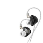 KZ ZEX 无麦标配版 入耳式挂耳式动圈有线耳机 神秘黑 3.5mm