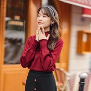 INMAN茵曼女士泡泡袖针织衫F1814448HMC2160