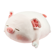 名创优品（MINISO）小猪B-BO系列趴姿毛绒玩偶公仔 抱枕猪午睡枕生日礼物 小号（37*30CM）