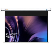 KUAIDUOXIAOWU 快朵小屋 72英寸16:9电动白塑幕布