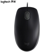 logitech 罗技 M110 有线鼠标 1000DPI 黑色
